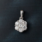 Moissanit Anhänger 925 Silber rhodiniert ca. 1.27 ct