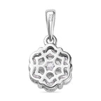Moissanit Anhänger 925 Silber rhodiniert ca. 1.27 ct