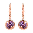 AA Rose De France Amethyst Ohrringe 925 Silber rosévergoldet ca. 3,74 ct.