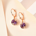 AA Rose De France Amethyst Ohrringe 925 Silber rosévergoldet ca. 3,74 ct.