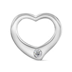 Moissanit Anhänger 925 Silber ca. 0,11 ct.