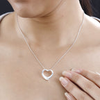 Moissanit Anhänger 925 Silber ca. 0,11 ct.
