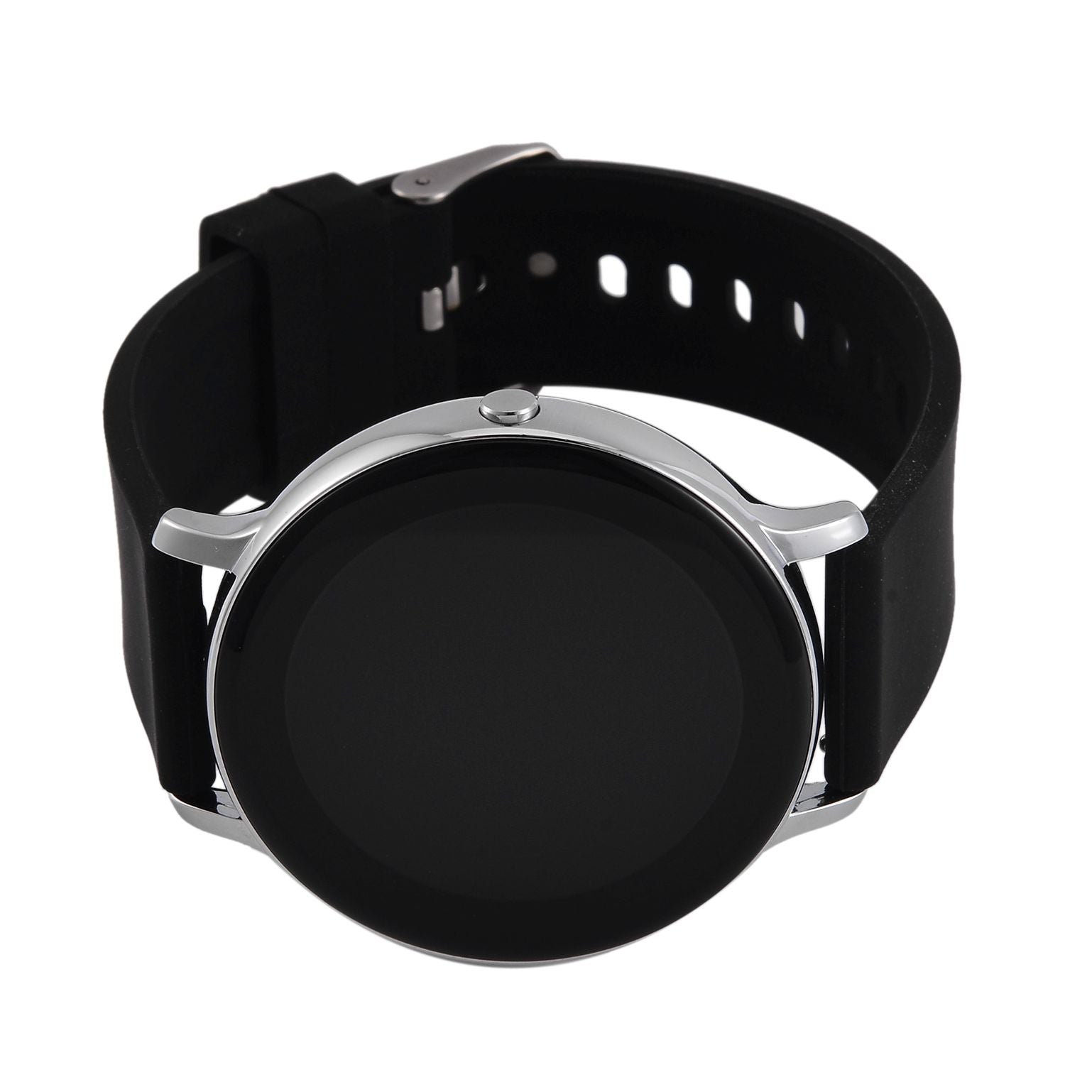STRADA Hiwatch Plus Smartwatch - Schwarz-Goldenes Gehäuse mit Silikonarmband, umfassende Gesundheits- und Sportfunktionen, Bluetooth 5.0