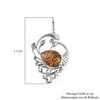 Skript Stein Ohrringe, Messing, ca. 12.54 ct