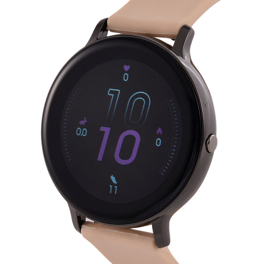 STRADA Hiwatch Plus Smartwatch - Schwarz-Goldenes Gehäuse mit Silikonarmband, Multisportmodi und Gesundheitsüberwachung, Bluetooth 5.0