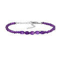 Afrikanisches Amethyst Armband, ca. 16.5 cm, ca. 9,57 ct.