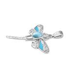 AA Larimar Anhänger 925 Silber rhodiniert