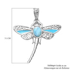AA Larimar Anhänger 925 Silber rhodiniert