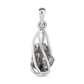 Muonionalusta Meteorit Anhänger 925 Silber platiniert ca. 8.66 ct