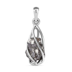 Muonionalusta Meteorit Anhänger 925 Silber platiniert ca. 8.66 ct
