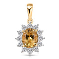 AA Premium Brasilianischer Heliodor und Zirkon Anhänger - 1,97 ct.