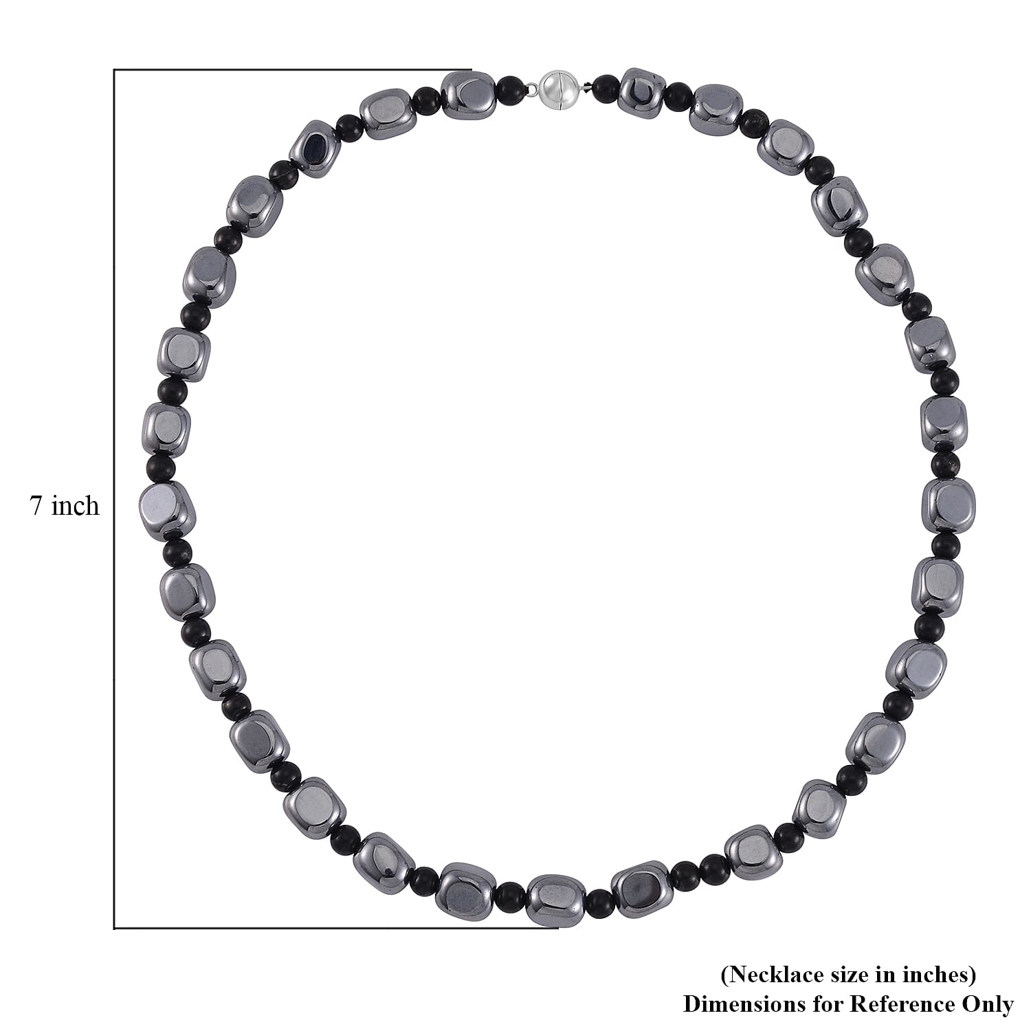 Terahertz, Shungit Halskette ca. 50 cm 925 Silber rhodiniert ca. 284.45 ct