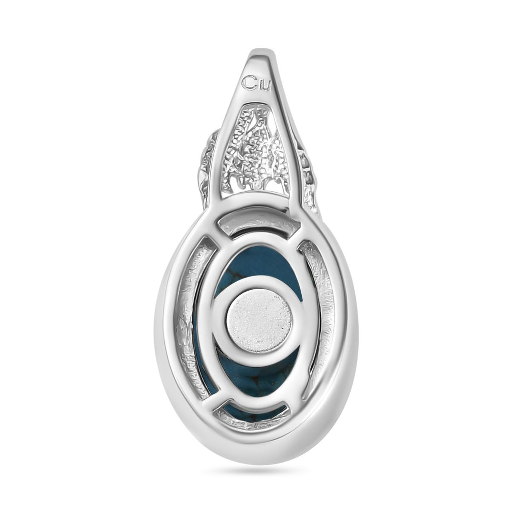 Blaues Türkis Anhänger 950 Kupfer ca. 5,56 ct.