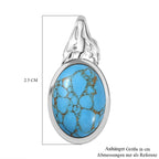 Blaues Türkis Anhänger 950 Kupfer ca. 5,56 ct.