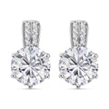Moissanit Ohrringe 925 Silber rhodiniert ca. 6,03 ct.