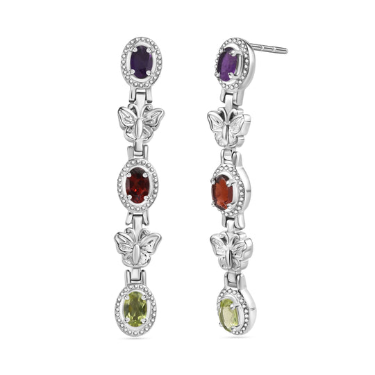 Citrin Ohrringe  Edelstahl ca. 2.91 ct
