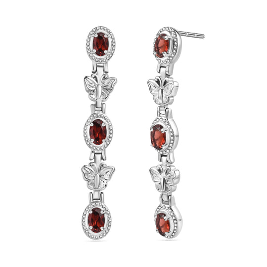 Citrin Ohrringe  Edelstahl ca. 2.91 ct
