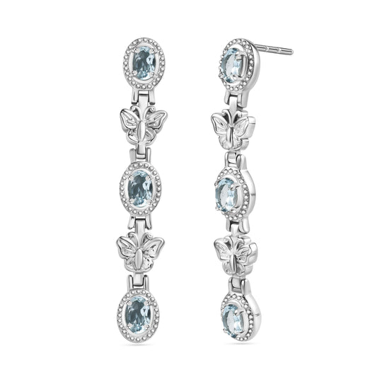 Citrin Ohrringe  Edelstahl ca. 2.91 ct