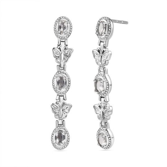 Citrin Ohrringe  Edelstahl ca. 2.91 ct