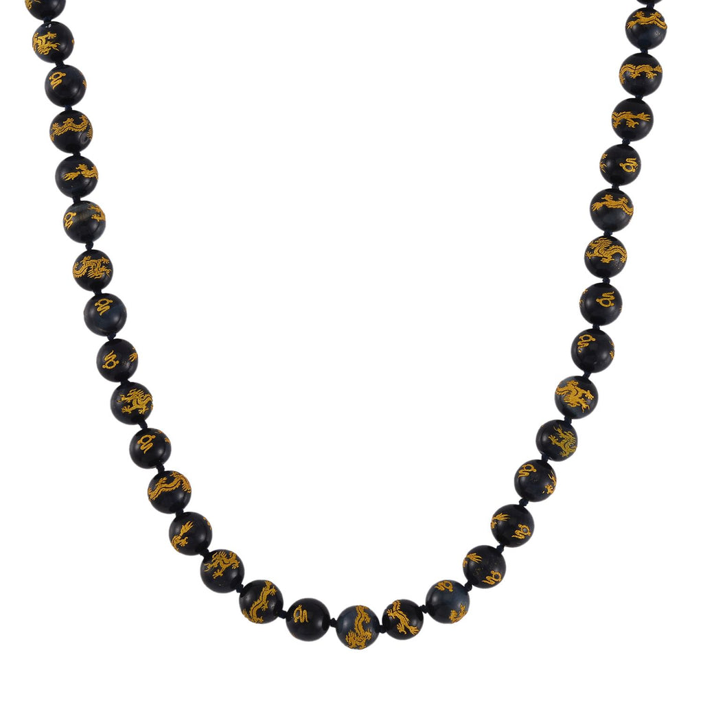 Blaue Tigerauge Halskette, ca. 50 cm, 925 Silber rhodiniert ca. 330.00 ct