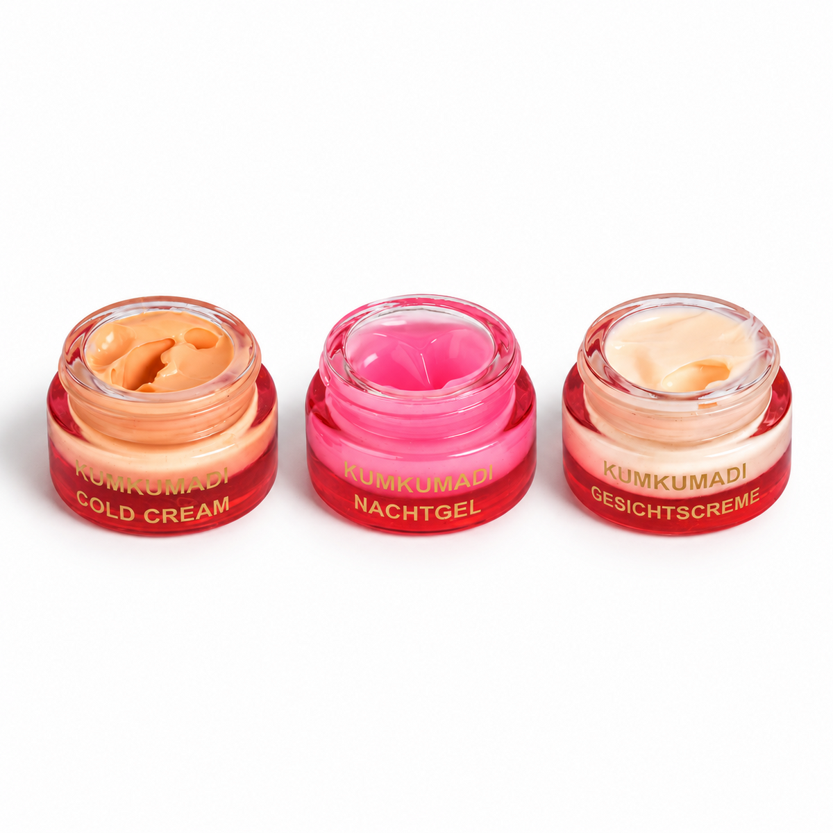 SQIN Botanicals - Discovery Set - Kumkumadi: Gesichtsöl, Nachtgel, Gesichtscreme, Gesichtsserum, Cold Cream, je 5ml (gesamt 25ml)