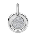 Moissanit Anhänger 925 Silber rhodiniert ca. 0.25 ct