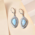 AA Larimar Ohrringe 925 Silber rhodiniert ca. 9.31 ct