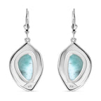 AA Larimar Ohrringe 925 Silber rhodiniert ca. 9.31 ct