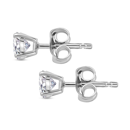 Moissanit Ohrringe 925 Silber rhodiniert ca. 0.88 ct