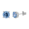 Himmelblaue Topas-Ohrringe - 2,26 ct.