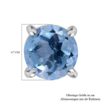 Himmelblauer Topas Ohrringe 925 Silber ca. 2.26 ct