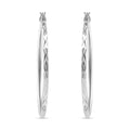 Creolen mit Diamantschliff-Muster