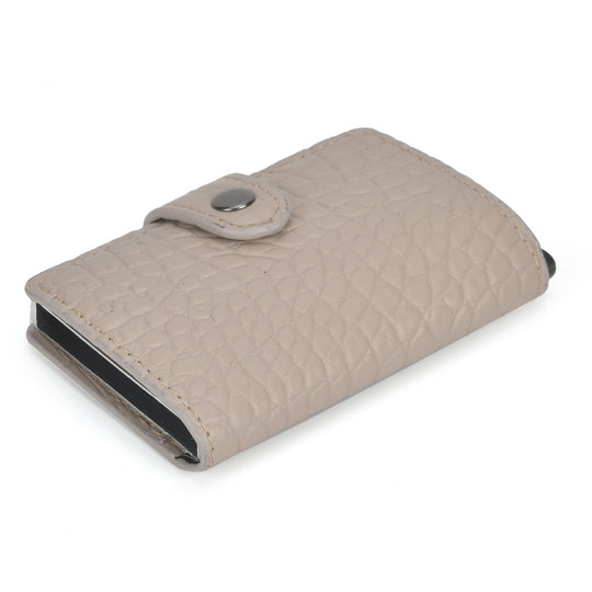 Portemonnaie im PU-Kroko-Design mit RFID-Schutz - Minimalistisches Bifold Wallet,, 6,8 x 10 x 1,2 cm