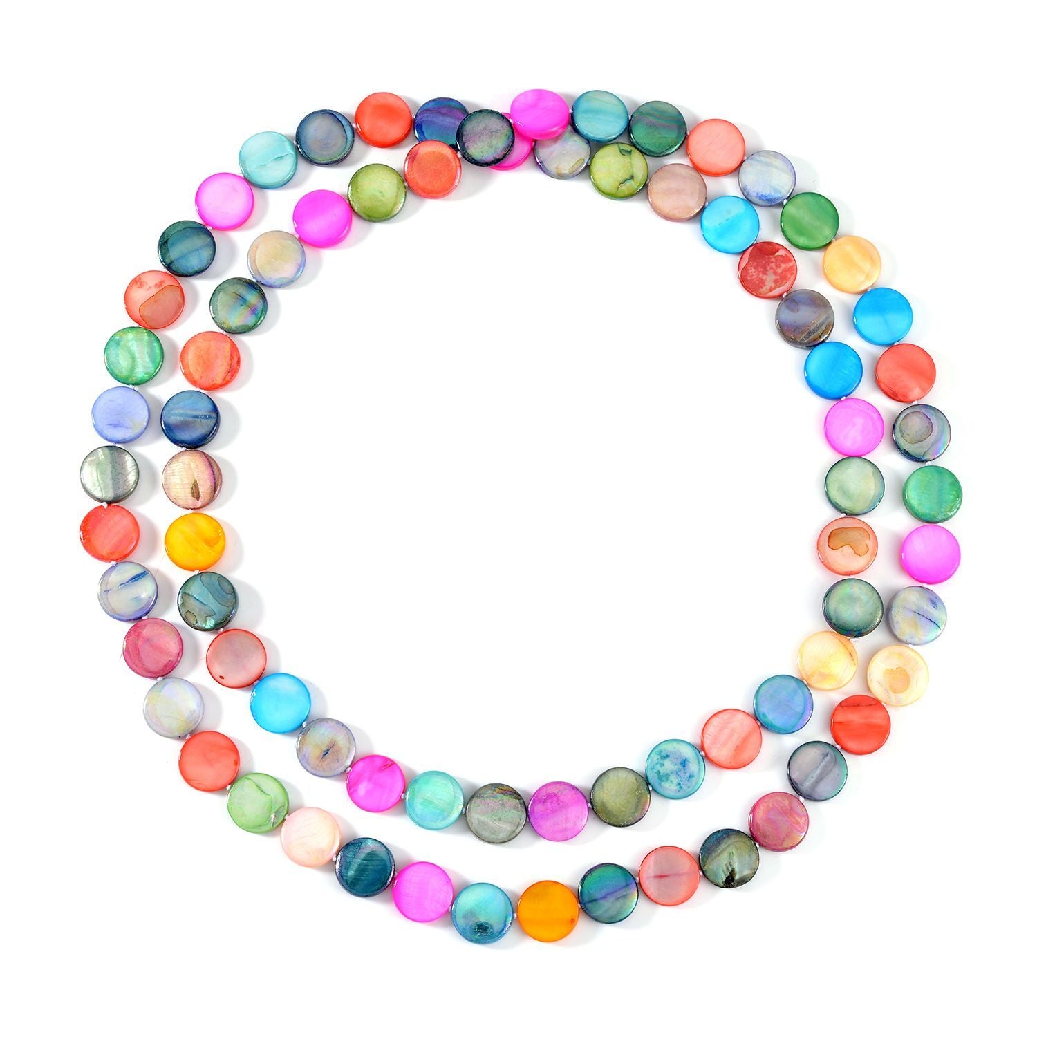 Mehrfarbig Edelsteine Kette 46 cm ca. 400,00 ct.