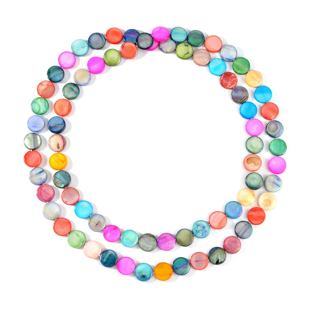 Mehrfarbig Edelsteine Kette 46 cm ca. 400,00 ct.