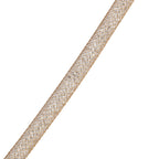 Weiße Kristall-Halskette, ca. 50 cm, goldfarben
