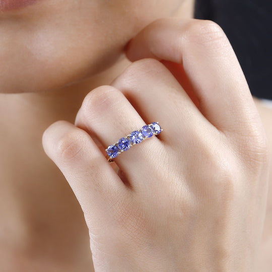 AA Tansanit Ring 585 Gold (Größe 18.00) ca. 2,00 ct