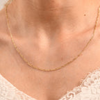 Figarokette ca. 50 cm, 585 Gelbgold ca. 1,60g