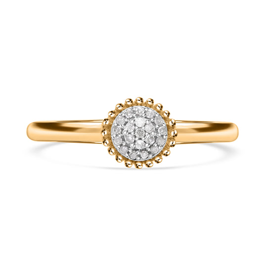 Weißer Diamant P Ring, 925 Silber platiniert (Größe 21.00), ca. 0.08 ct