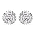 Diamant Ohrringe, 925 Silber platiniert - 0.16 ct.