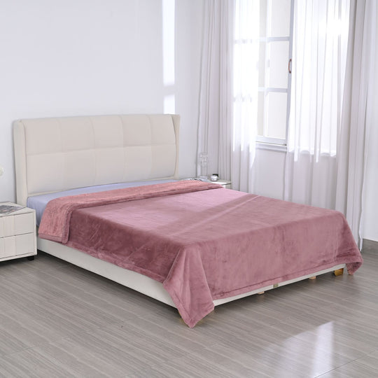 Superweiche Kationische Decke - Flauschige Premium-Fleece-Decke, 100% Mikrofaser, 200x230 cm, Grau