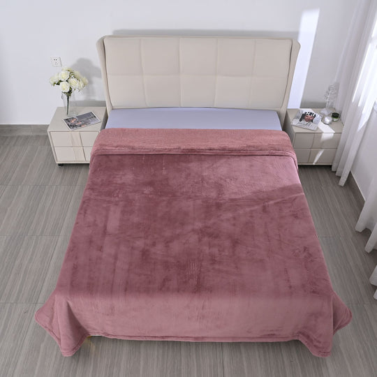 Superweiche Kationische Decke - Flauschige Premium-Fleece-Decke, 100% Mikrofaser, 200x230 cm, Schwarz