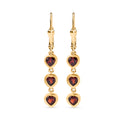 AA Mosambik Granat Ohrringe - 1,88 ct.