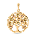 Mehrfarbig-Turmalin Anhänger 925 Silber 750 Gelbgold Vermeil ca. 1.60 ct
