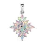AA Natürlicher, äthiopischer Welo Opal Anhänger 925 Silber rhodiniert ca. 2,98 ct.