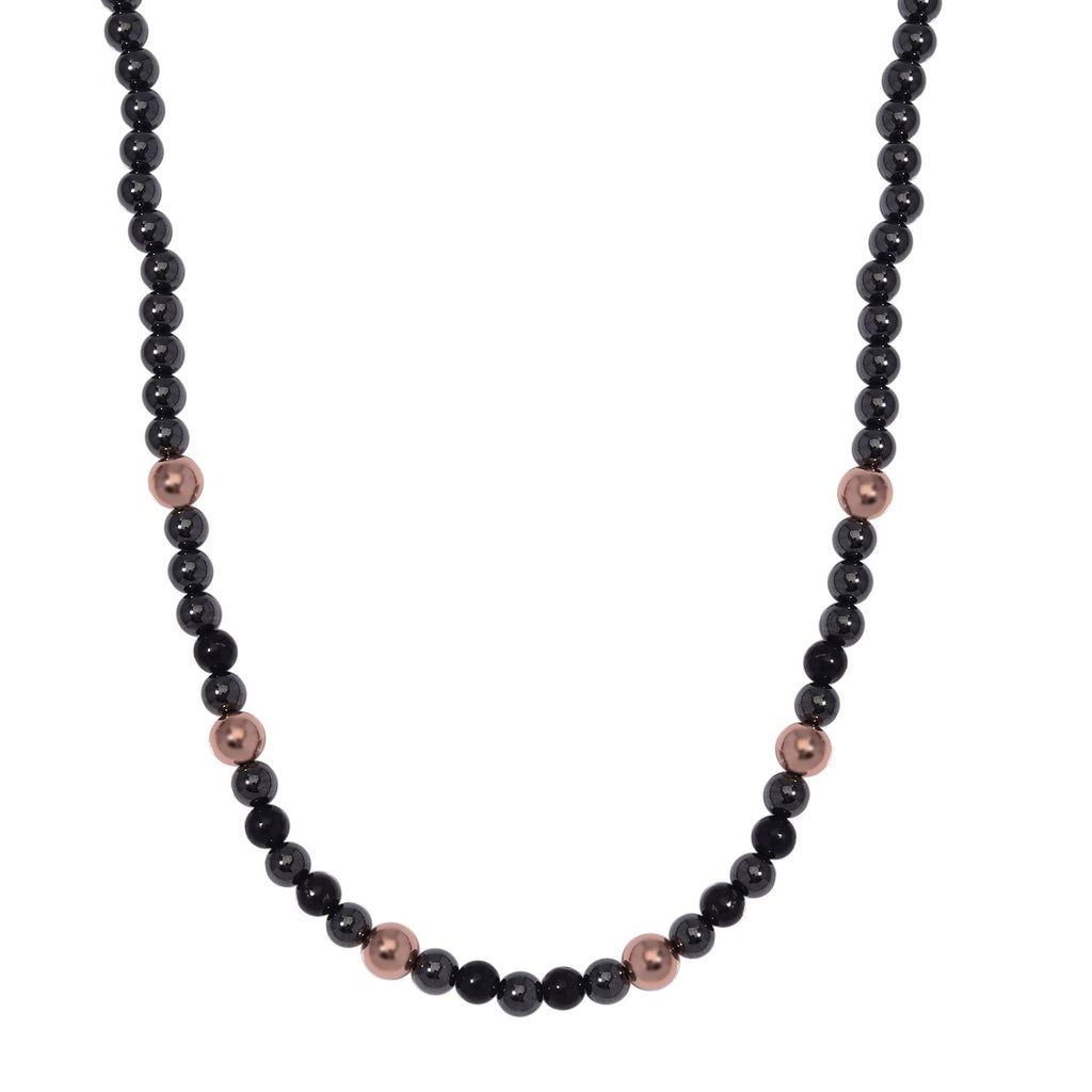 Shungit, Hämatit Halskette ca. 50 cm Reines Kupfer ca. 292.65 ct