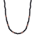 8mm Hämatit und Shungit Halskette, 50cm - 292,65 ct.