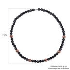 Shungit, Hämatit Halskette ca. 50 cm Reines Kupfer ca. 292.65 ct