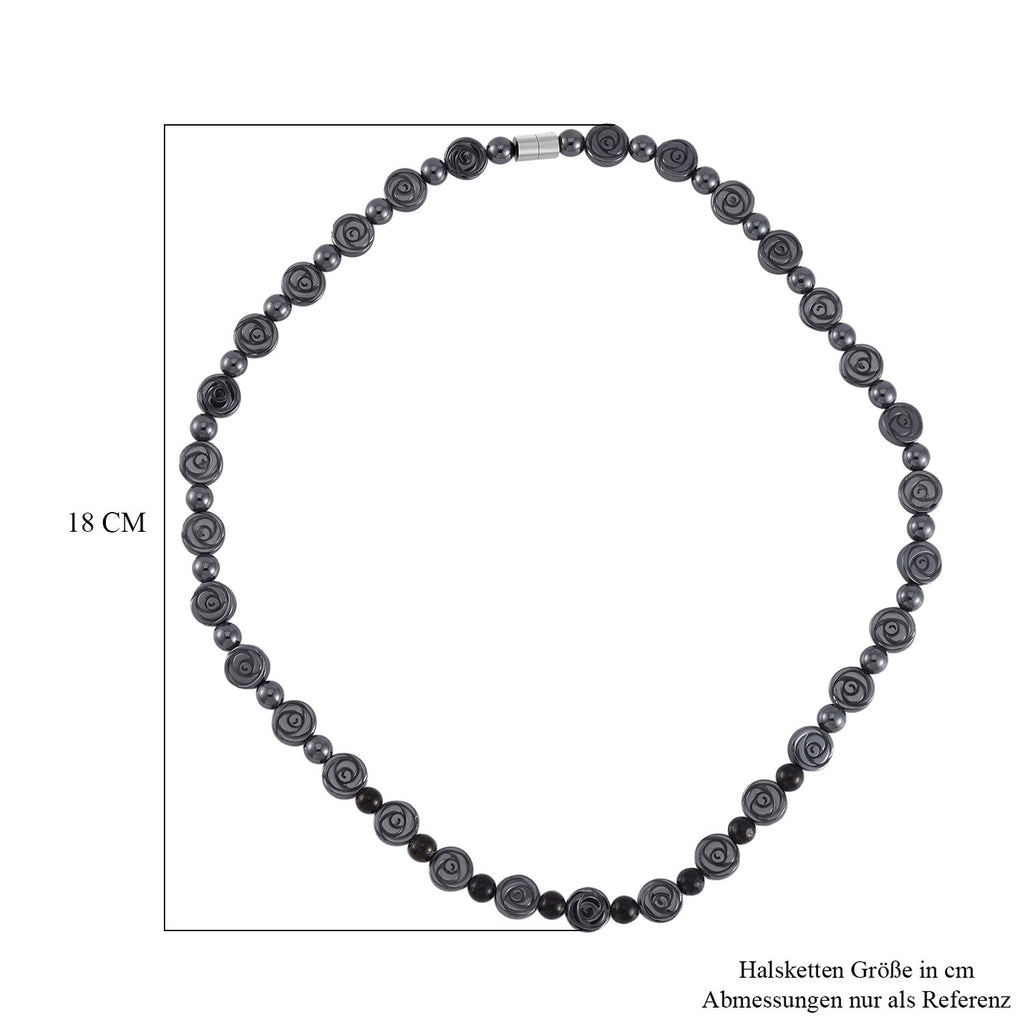 Hämatit Halskette ca. 50 cm ca. 270,00 ct.