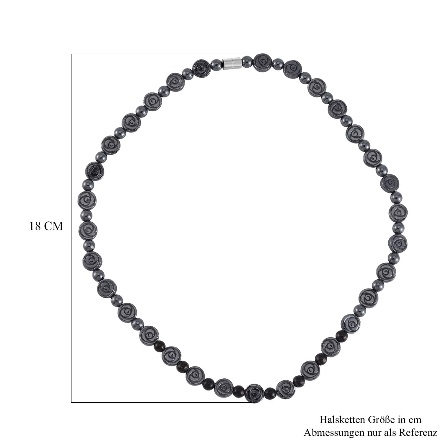 Hämatit Halskette ca. 50 cm ca. 270,00 ct.